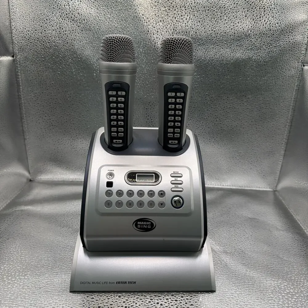 Magic Sing New Generation Of Karaoke w/ 2 Microphones & Songs Book